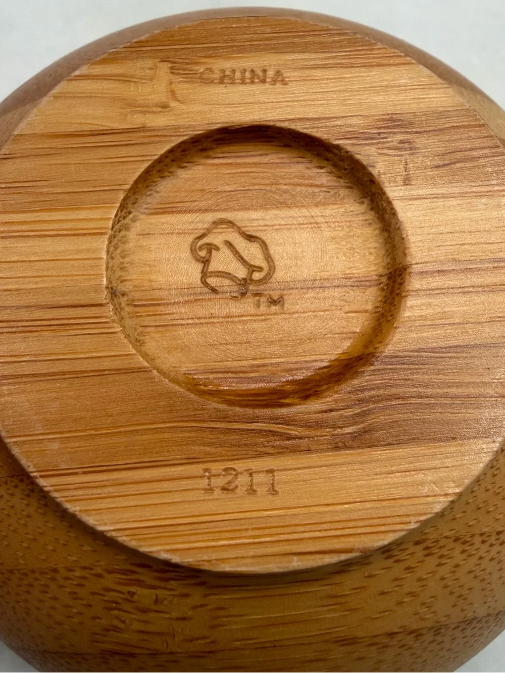 Pampered Chef Bamboo Serving Bowl Set in Warm Brown